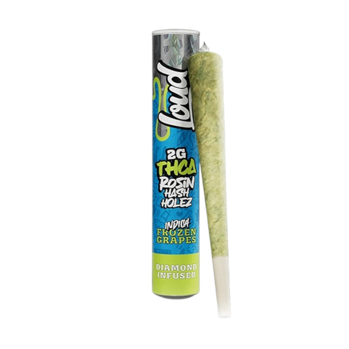 Loud THC-A Rosin Hash Holez Diamond Infused Pre-Rolls - 2g