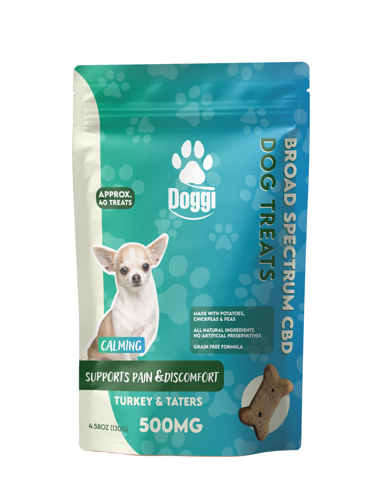Doggi Broad Spectrum CBD Dog Treats - 500mg