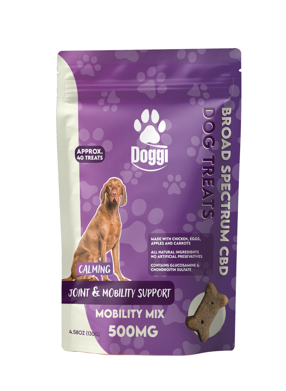 Doggi Broad Spectrum CBD Dog Treats - 500mg