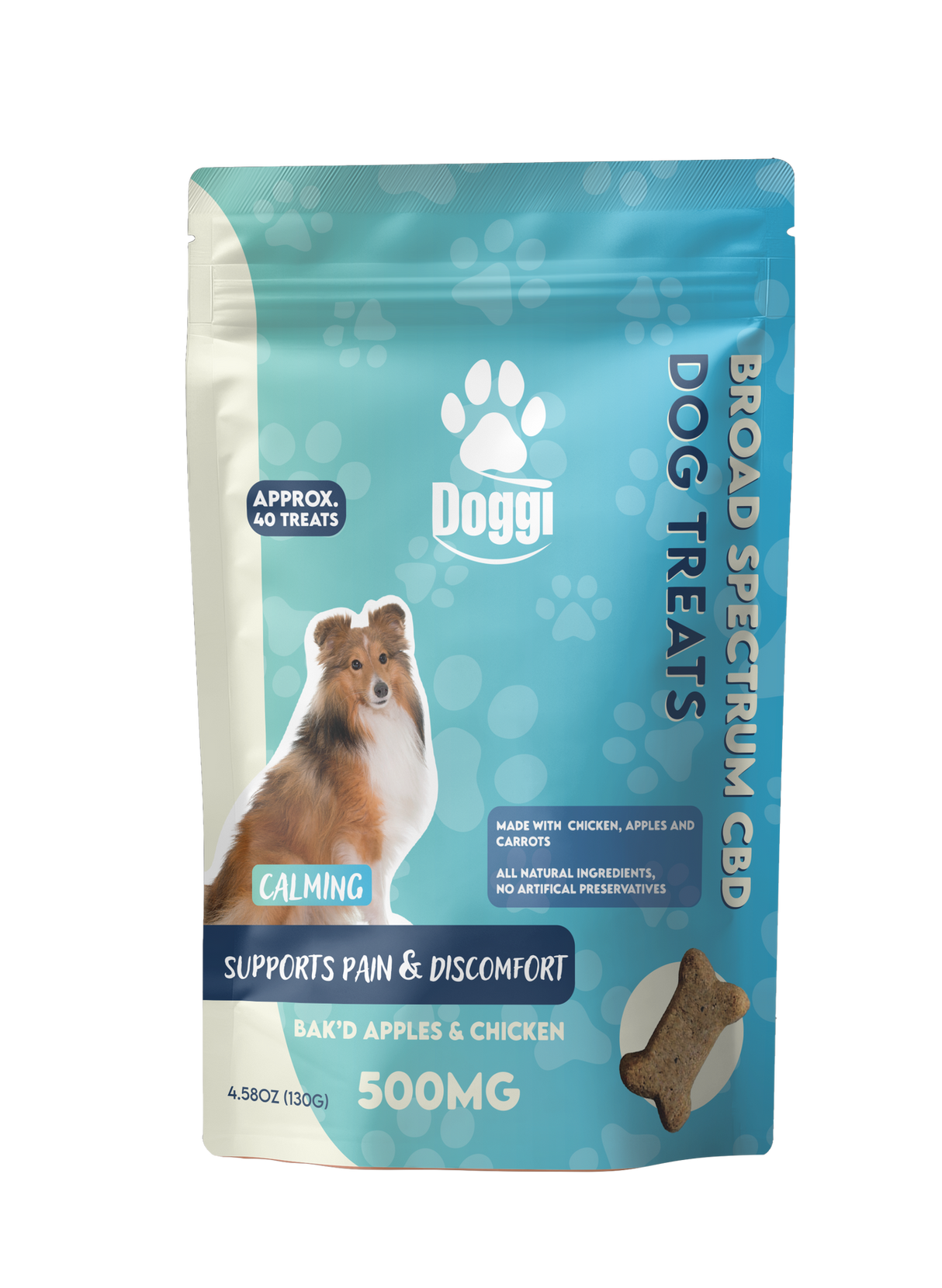Doggi Broad Spectrum CBD Dog Treats - 500mg