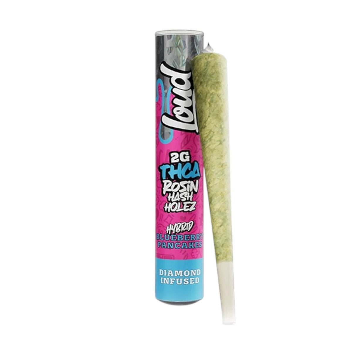 Loud THC-A Rosin Hash Holez Diamond Infused Pre-Rolls - 2g