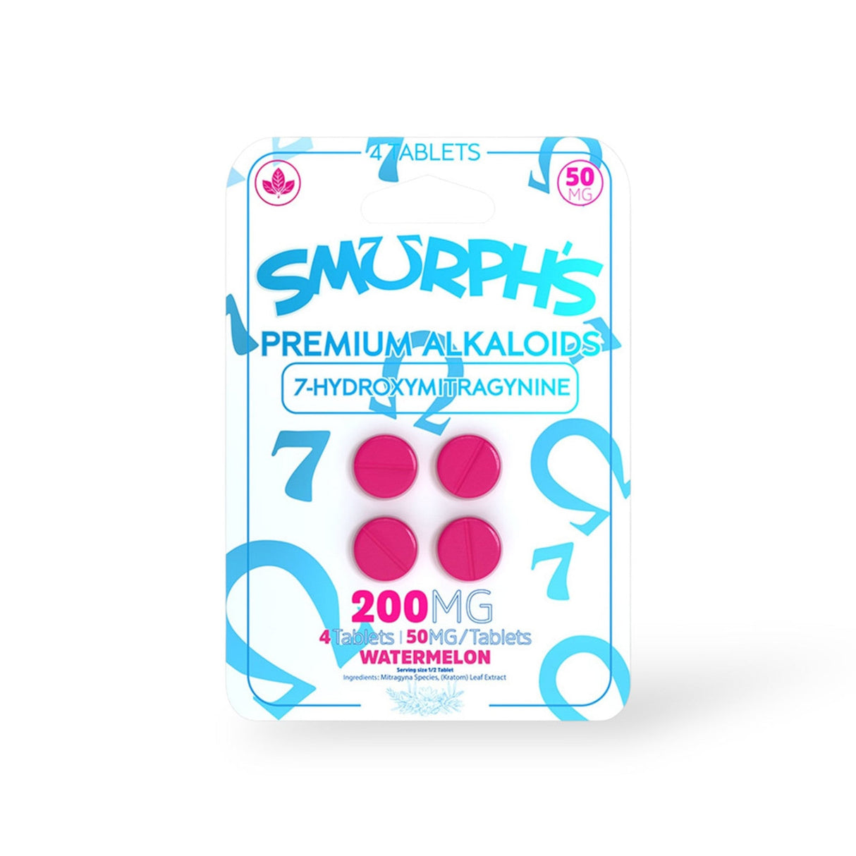 Smurph’s 7-Hydroxy Kratom Leaf Extract Chewable Tablets