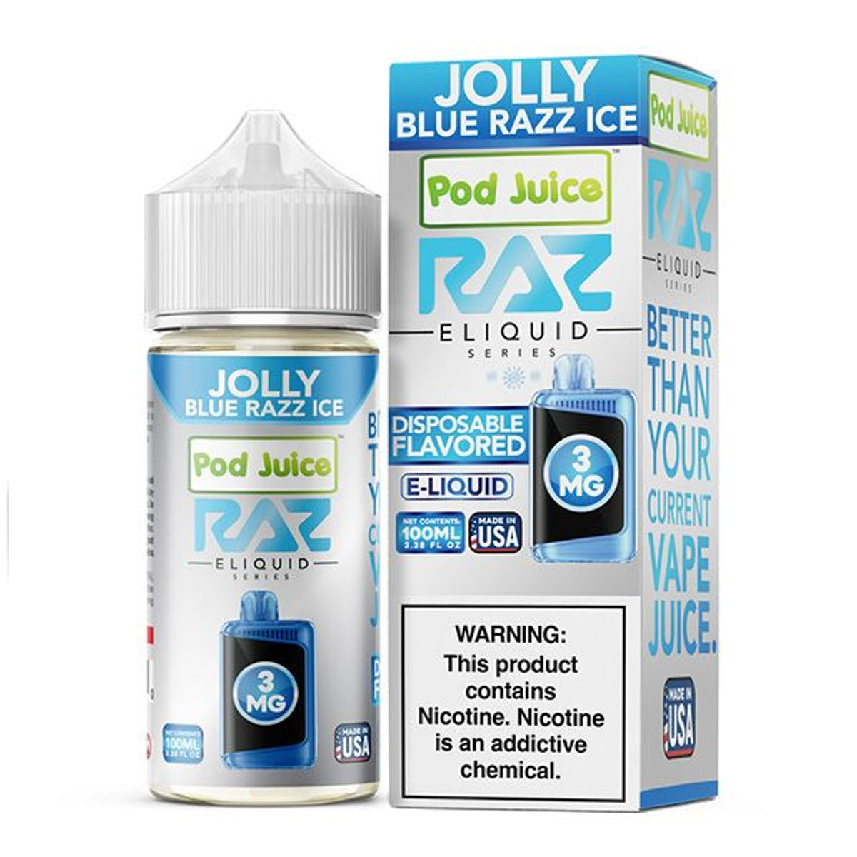Pod Juice X Raz E-Juice - 100ml