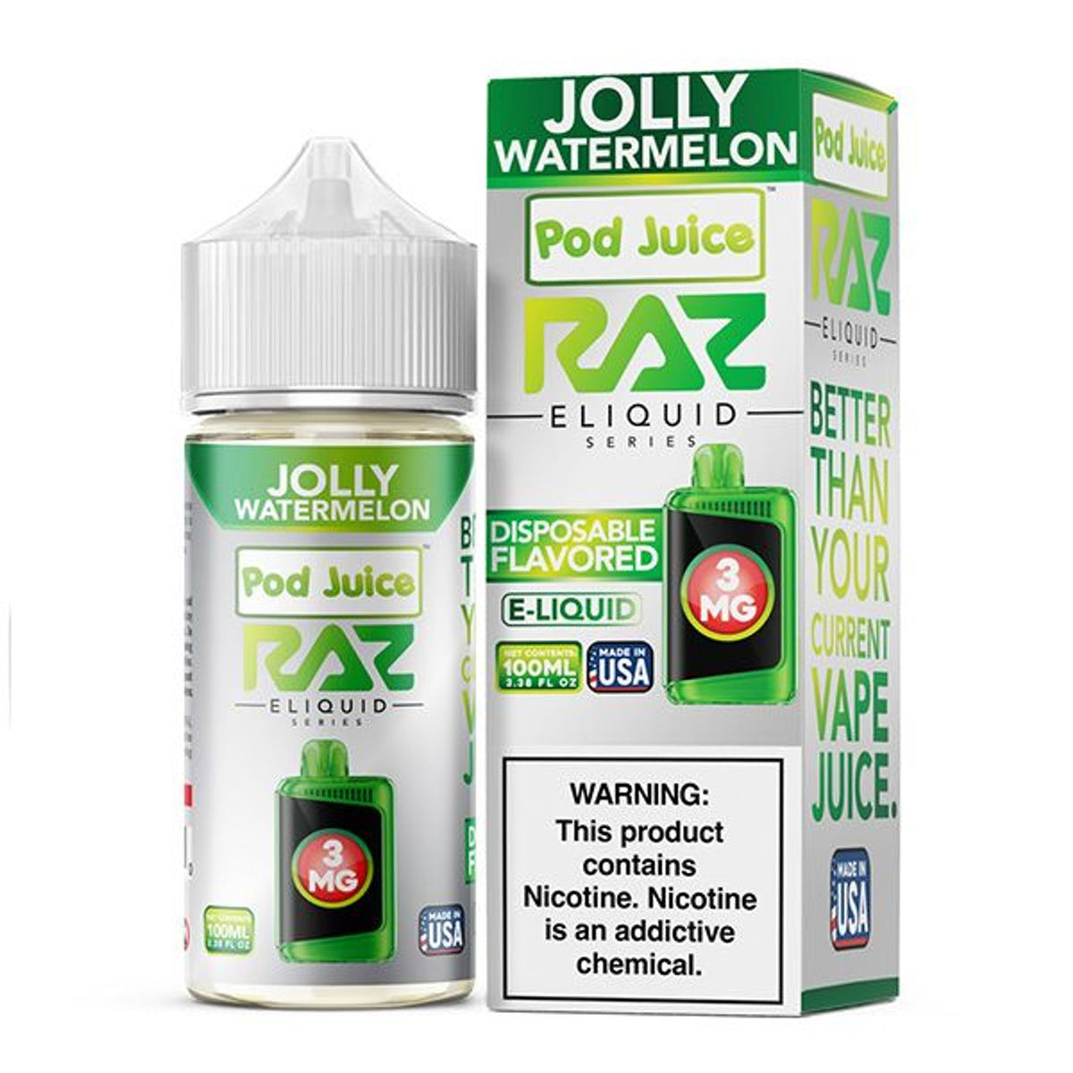 Pod Juice X Raz E-Juice - 100ml