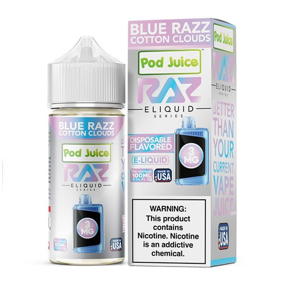 Pod Juice X Raz E-Juice - 100ml