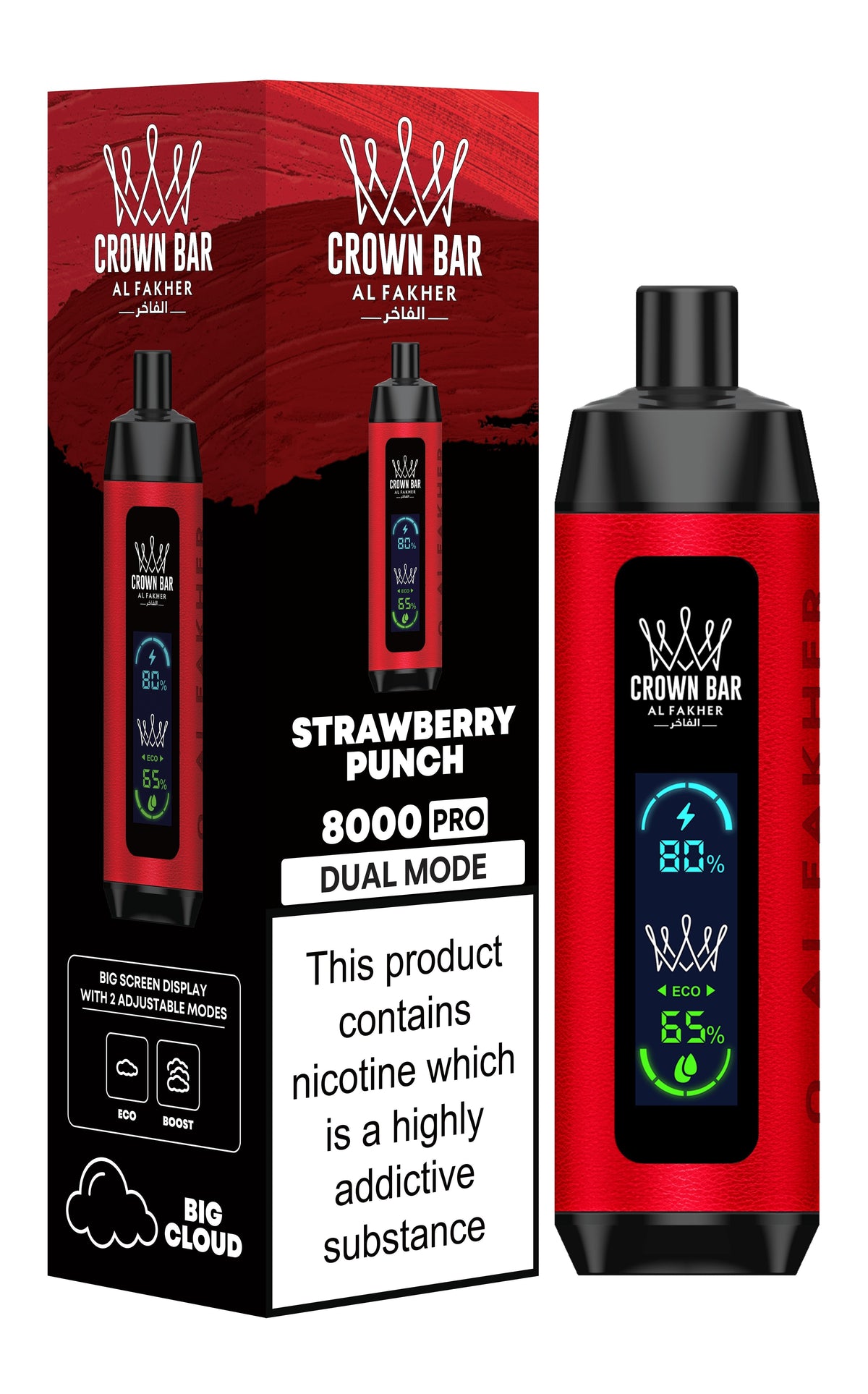 Al Fakher Crown Bar Pro Disposable Vape - 8,000 Puffs