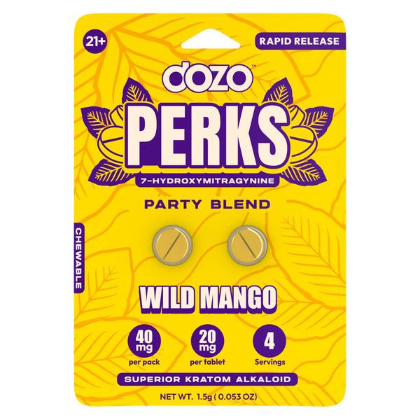 Dozo Perks 7-Hydroxymitragynine Kratom Capsules