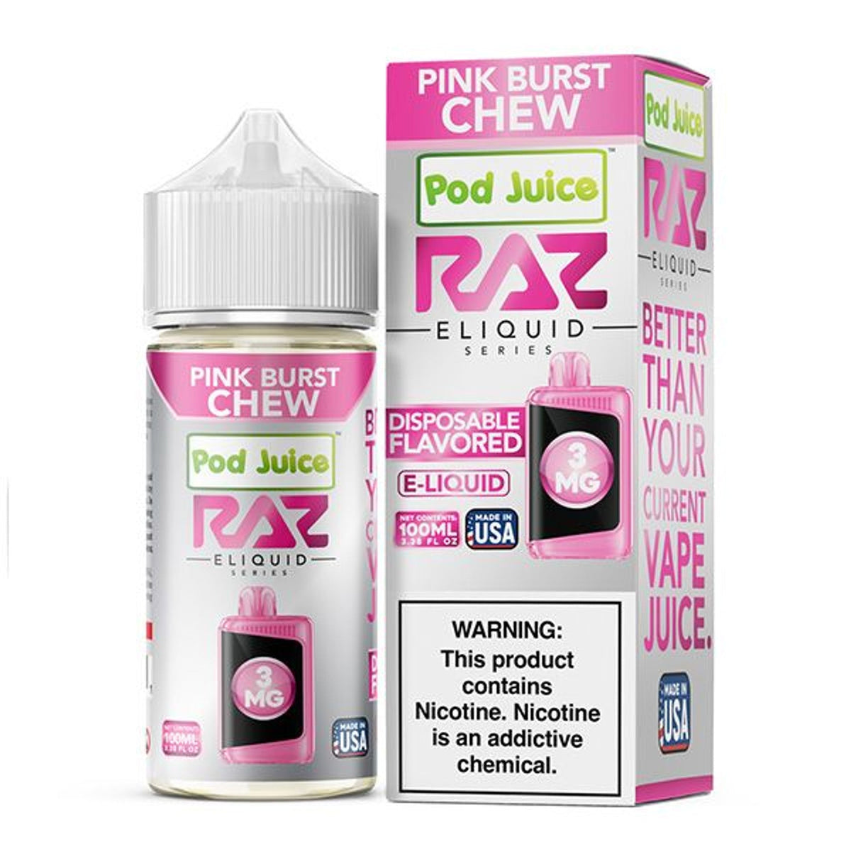 Pod Juice X Raz E-Juice - 100ml