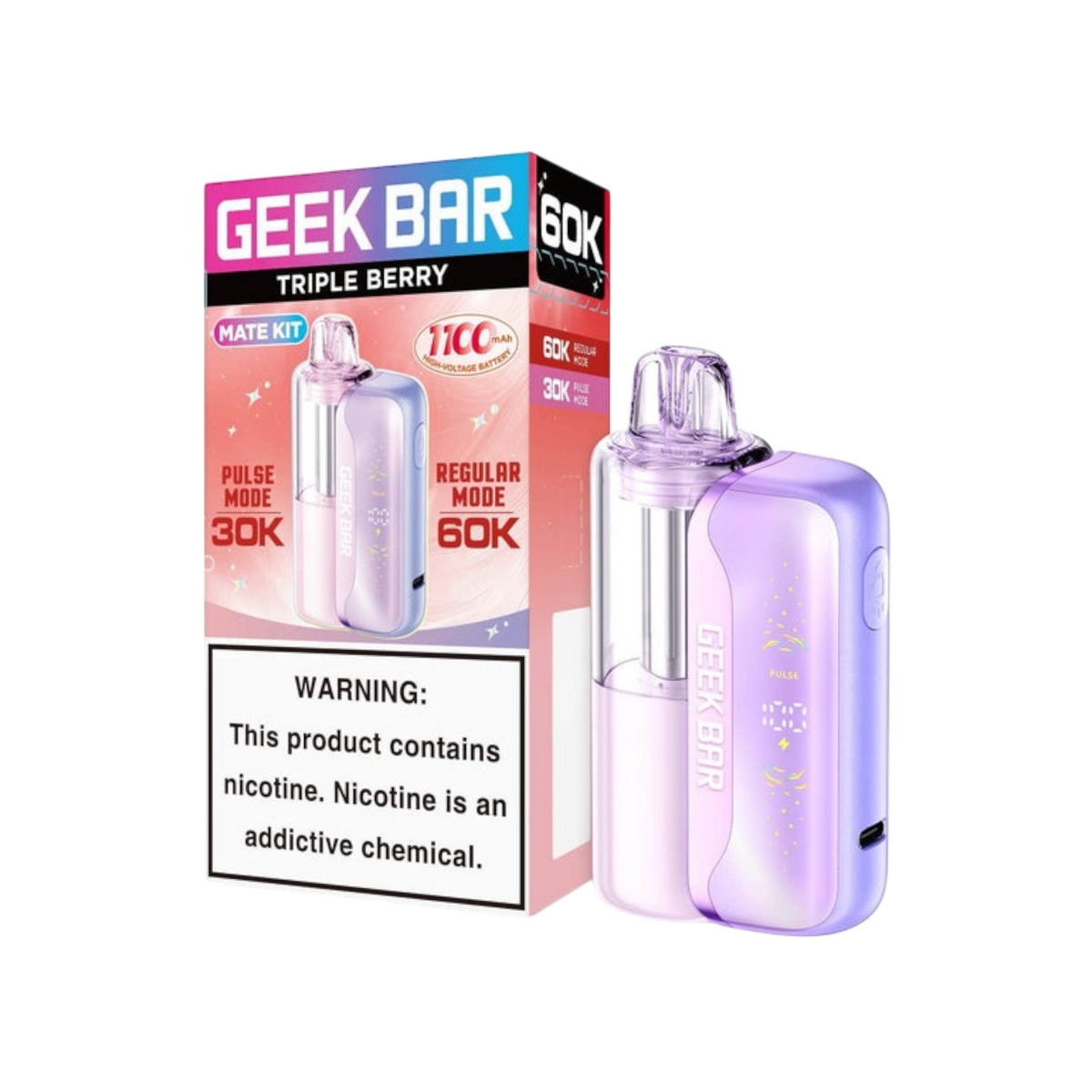 Geek Bar Mate 60K Kit Disposable Vape - 60,000 Puffs
