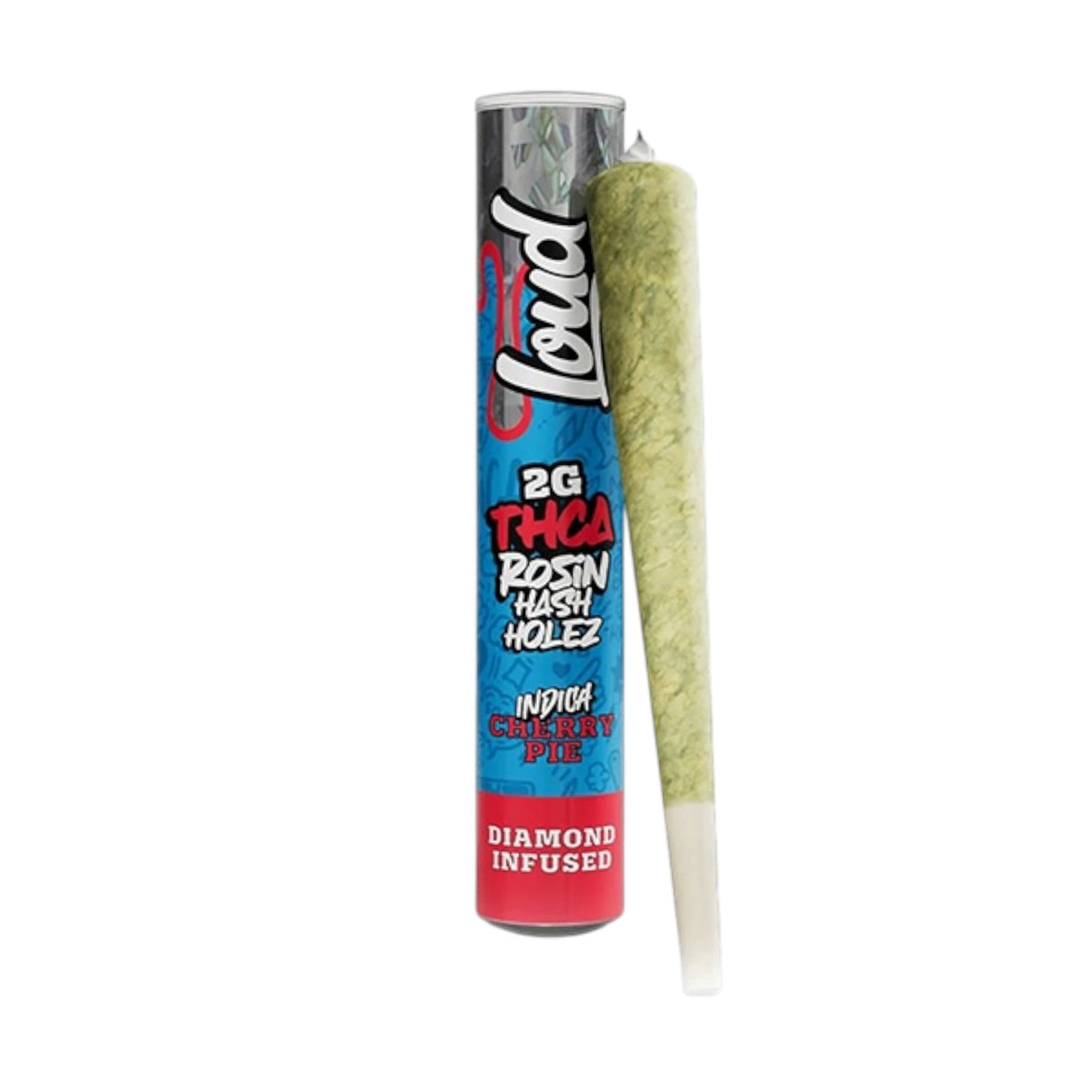 Loud THC-A Rosin Hash Holez Diamond Infused Pre-Rolls - 2g