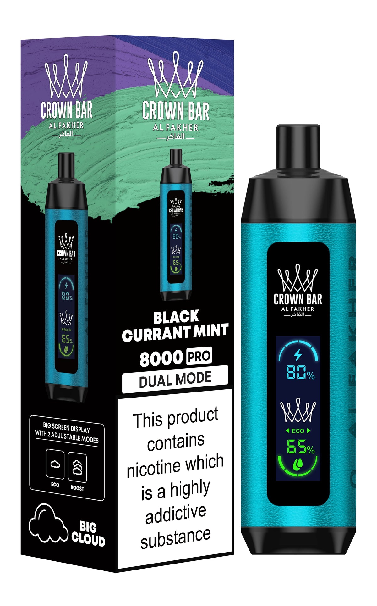 Al Fakher Crown Bar Pro Disposable Vape - 8,000 Puffs