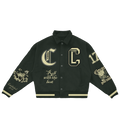 Canna Clouds Varsity Jacket