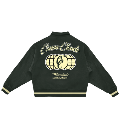 Canna Clouds Varsity Jacket
