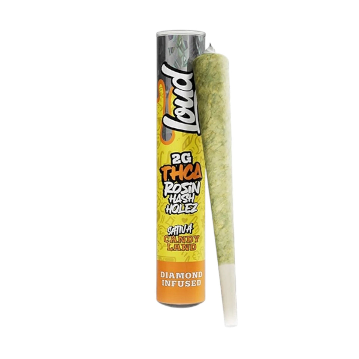 Loud THC-A Rosin Hash Holez Diamond Infused Pre-Rolls - 2g