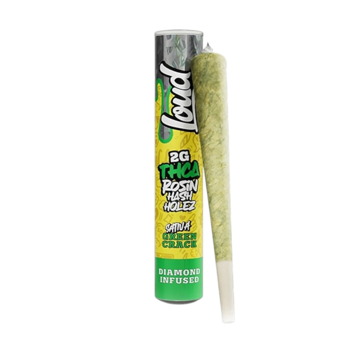 Loud THC-A Rosin Hash Holez Diamond Infused Pre-Rolls - 2g