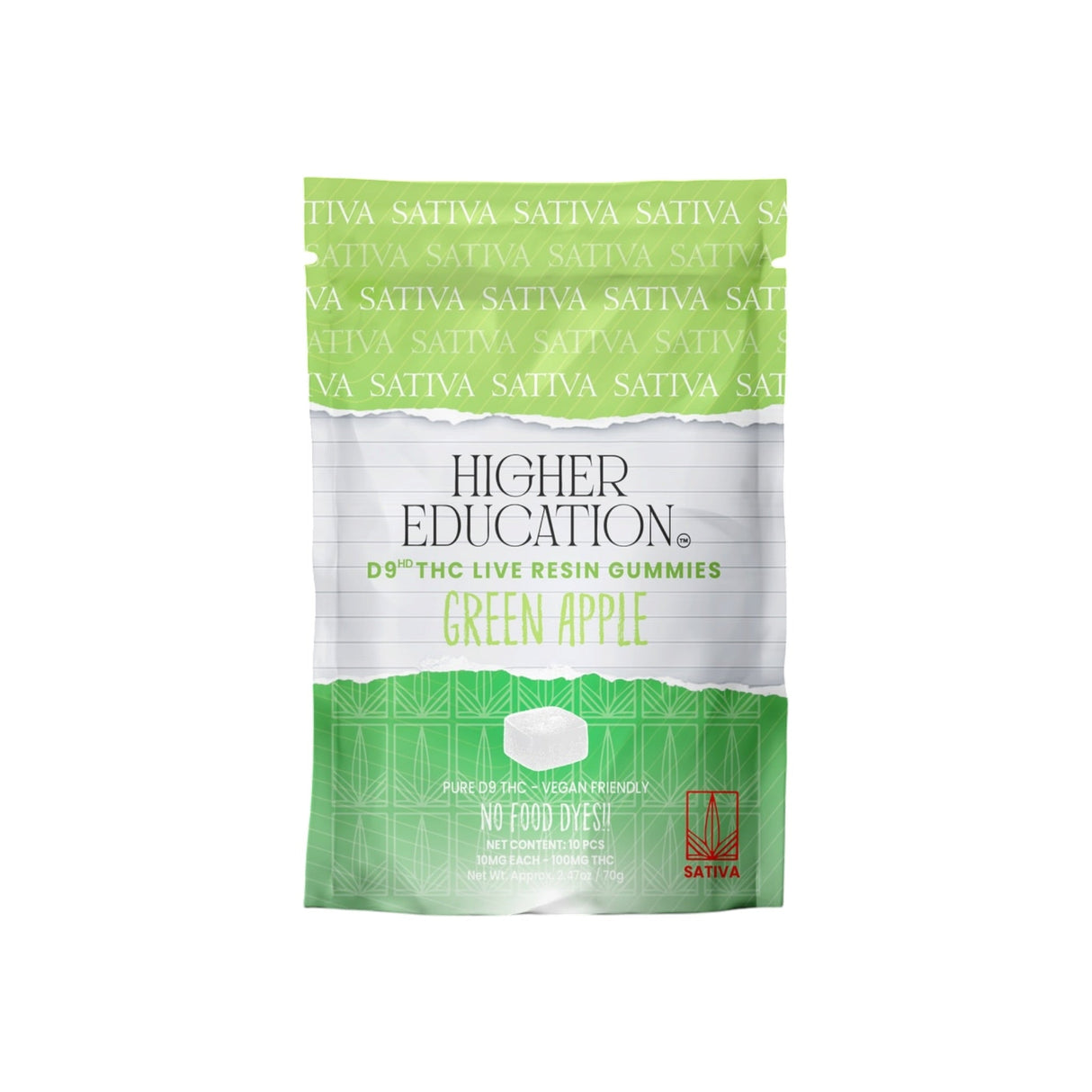 Higher Education D9 THC Live Resin Gummies