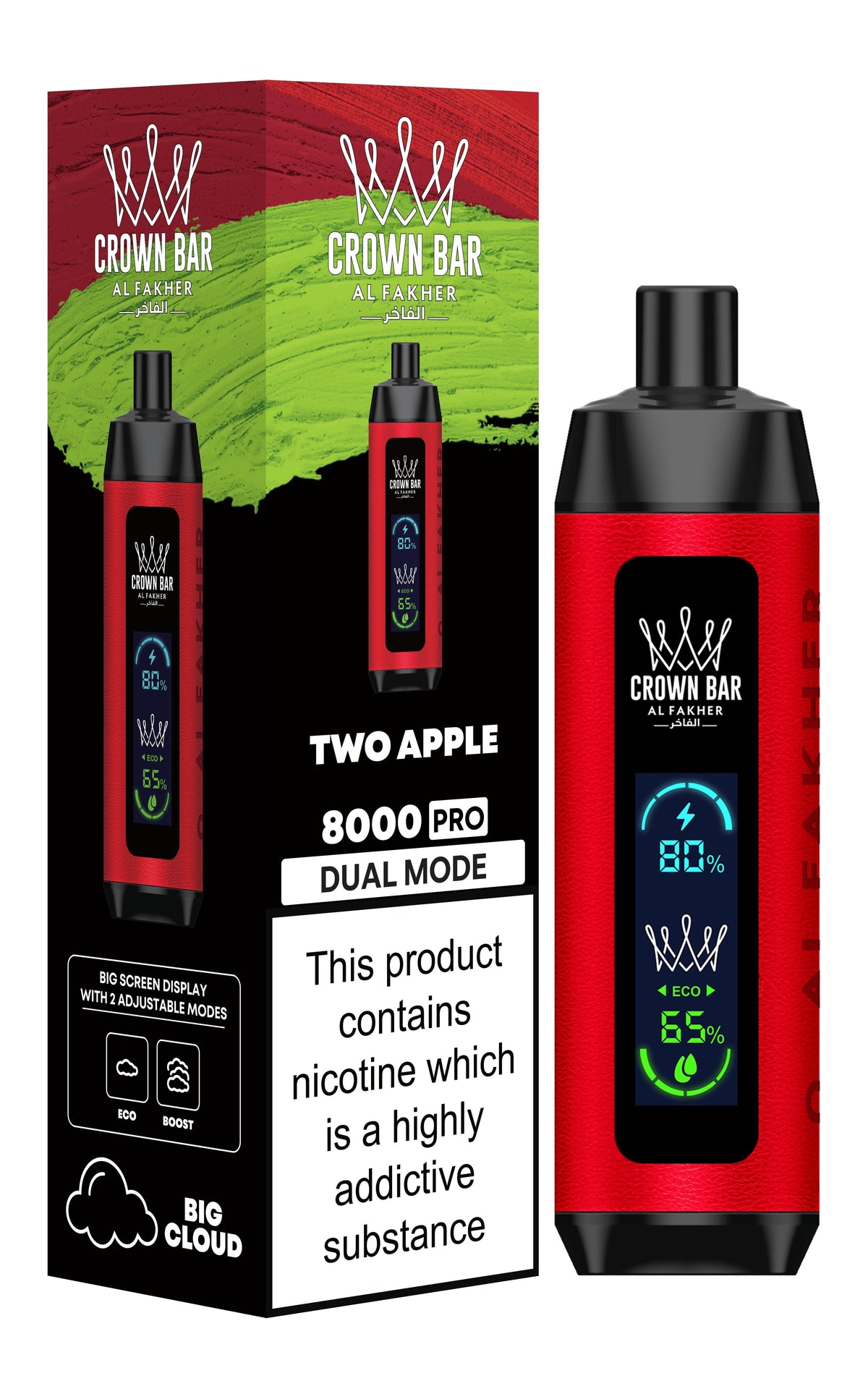 Al Fakher Crown Bar Pro Disposable Vape - 8,000 Puffs