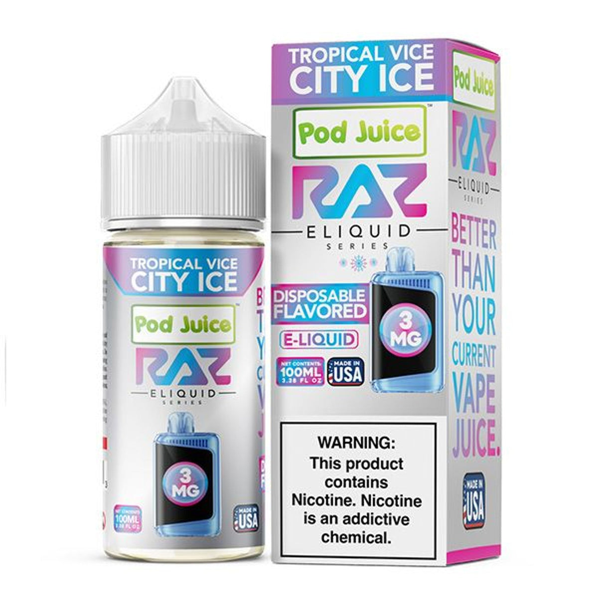 Pod Juice X Raz E-Juice - 100ml