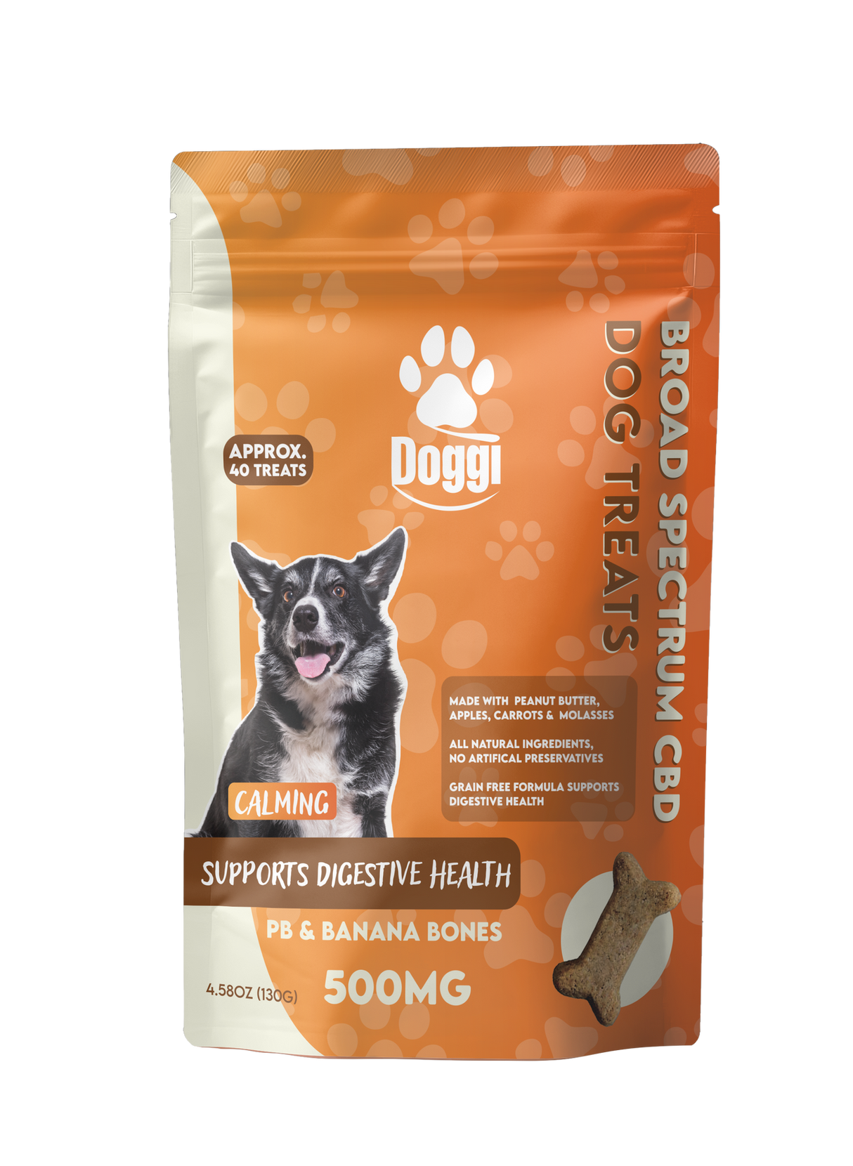 Doggi Broad Spectrum CBD Dog Treats - 500mg