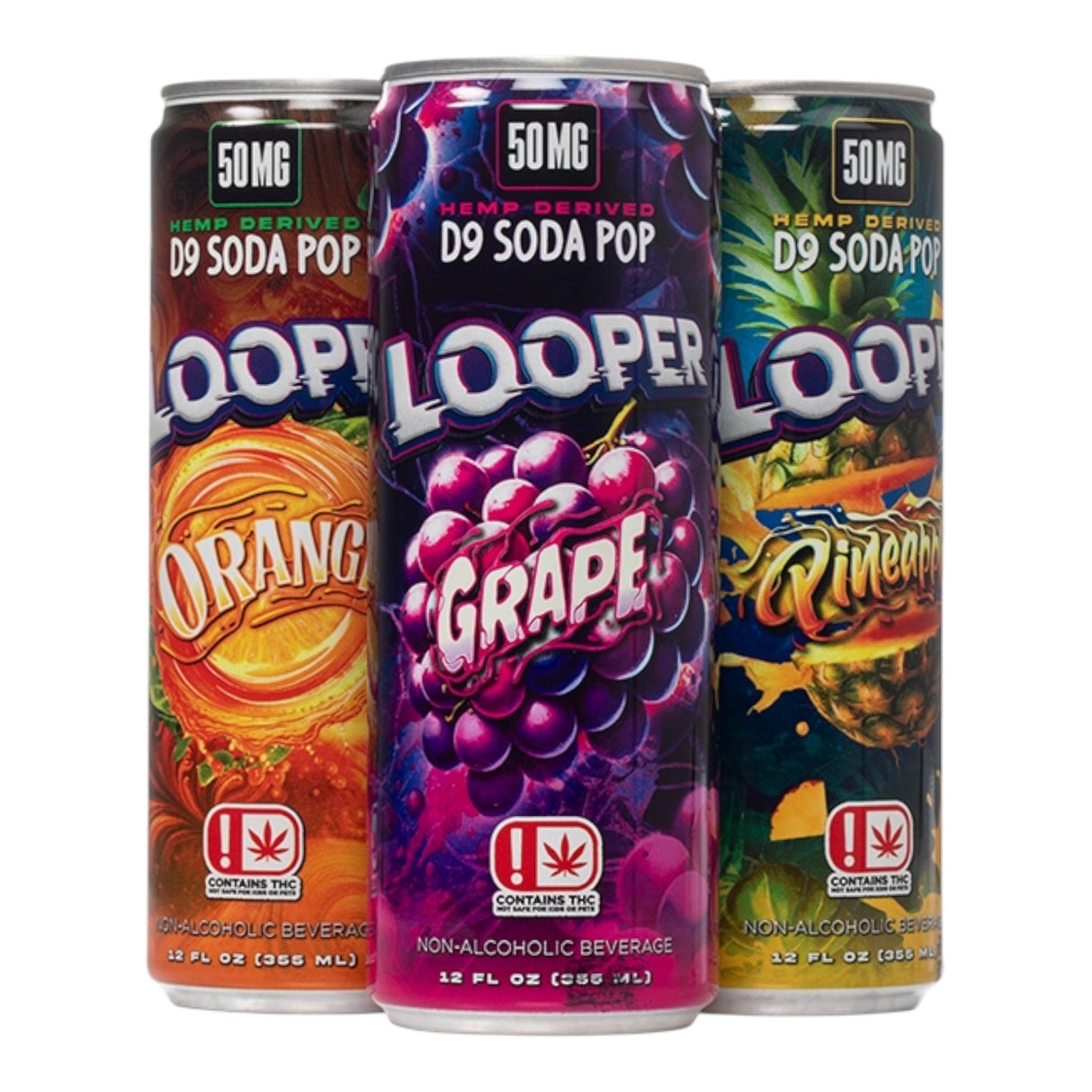 Looper Hemp Derived D9 Soda Pop - 50mg