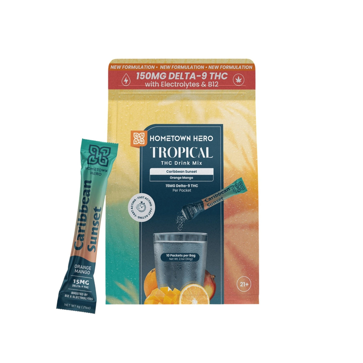 Hometown Hero THC Drink Mix - 15mg