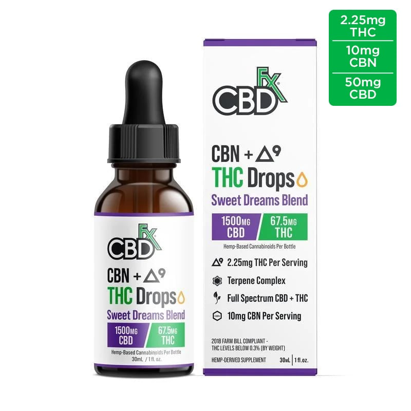 CBDfx THC Drops - 1,500mg
