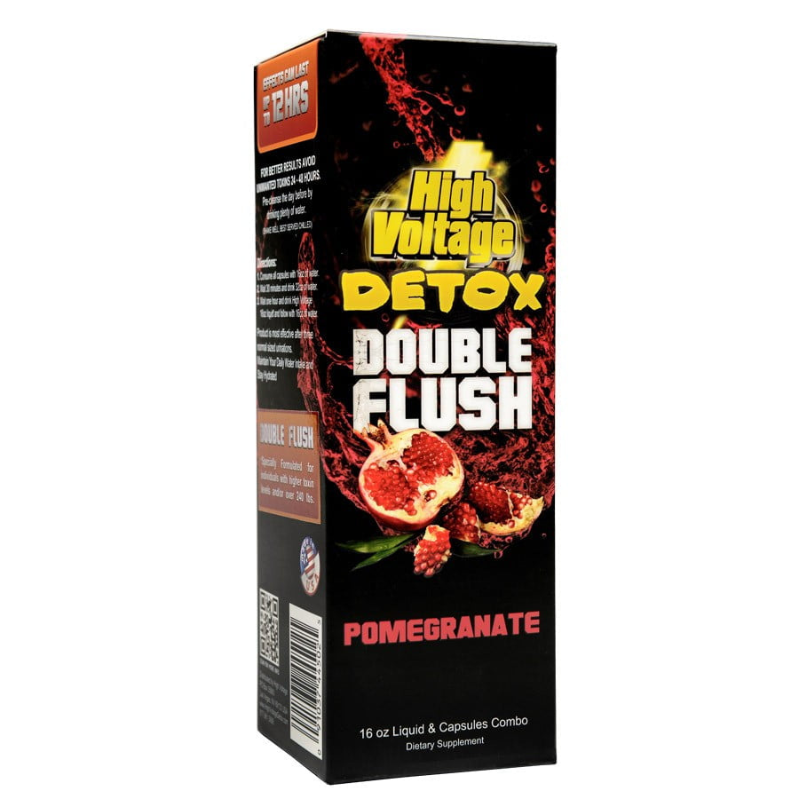 High Voltage Detox Double Flush Liquid & Capsules Combo