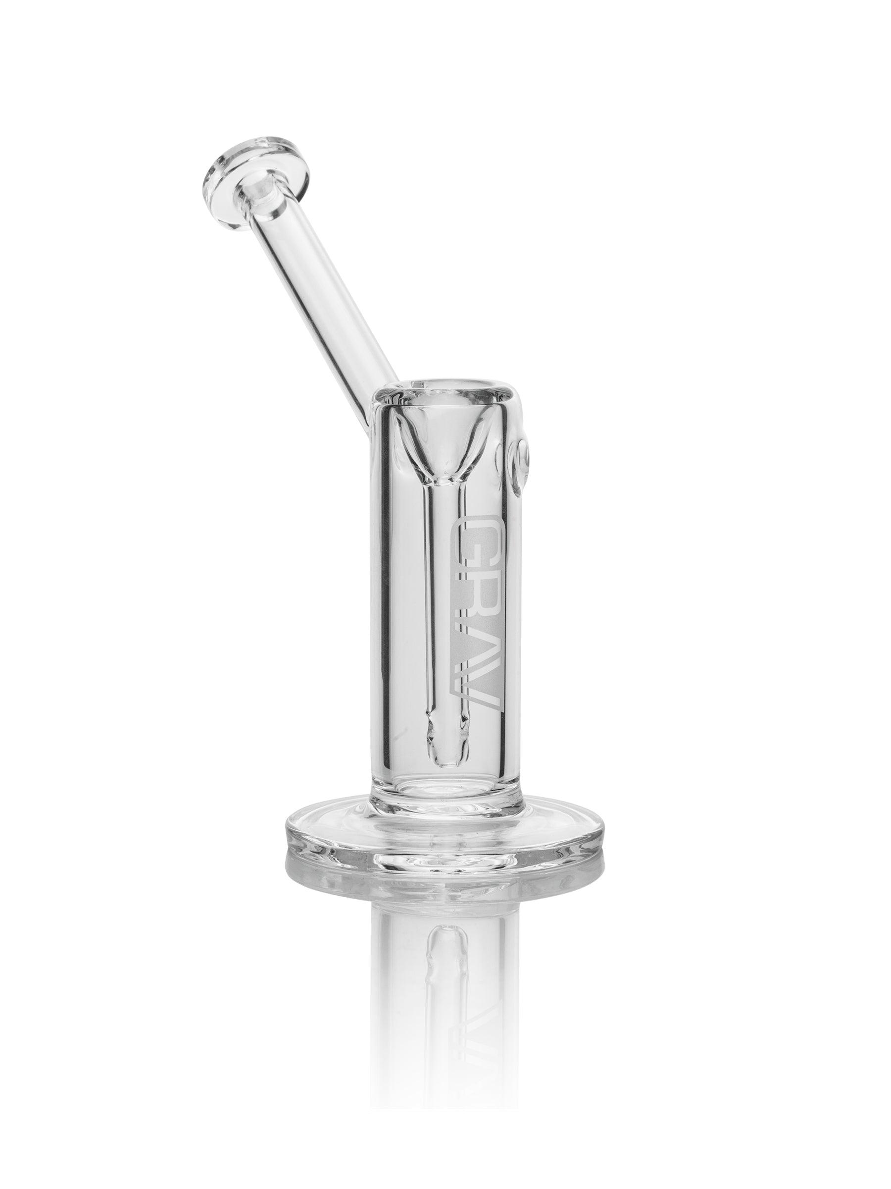 GRAV Small Upright Bubbler Handcrafted Borosilicate Glass