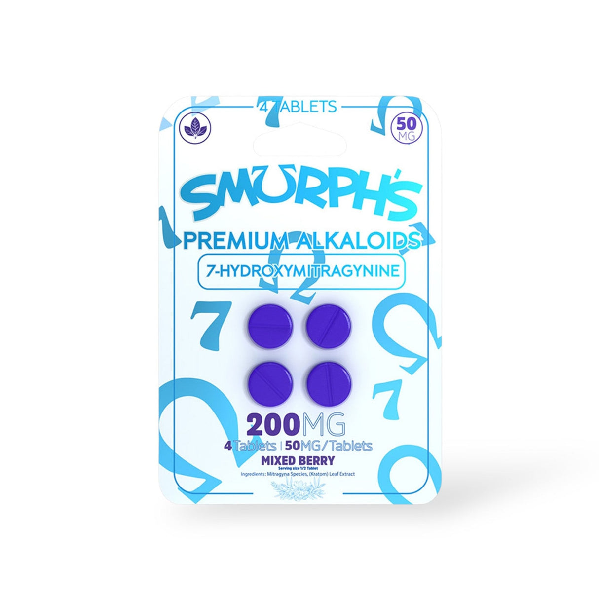 Smurph’s 7-Hydroxy Kratom Leaf Extract Chewable Tablets