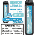 Breeze Pro Zero Nicotine Disposable Vape - 2,000 Puffs