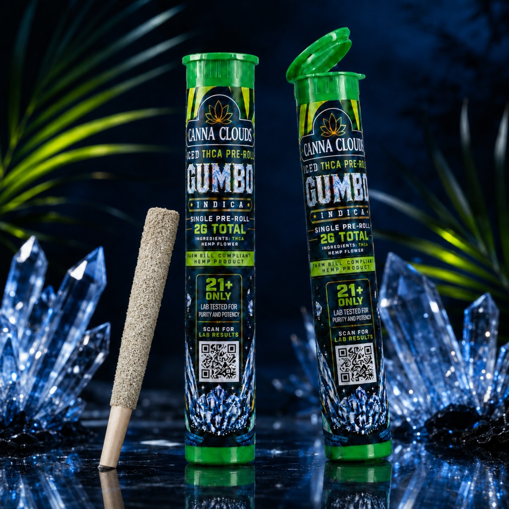 Canna Clouds Diamond THC-P Pre-Rolls - 2g