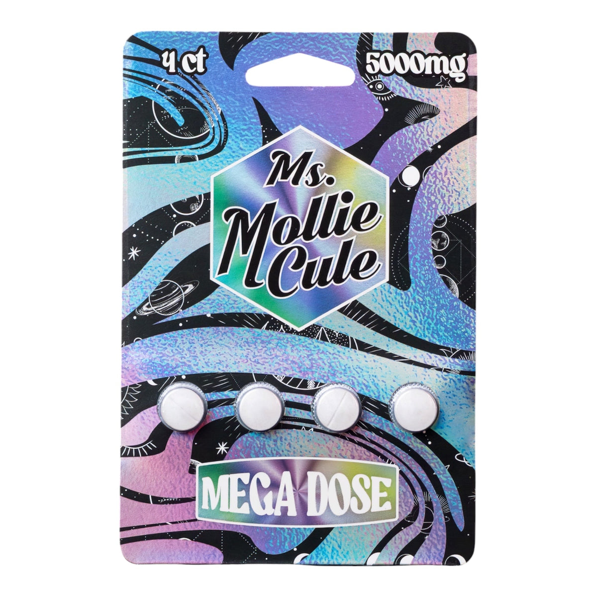Ms Mollie Cule Mega Dose Mushroom Blend Tablets - 5,000mg