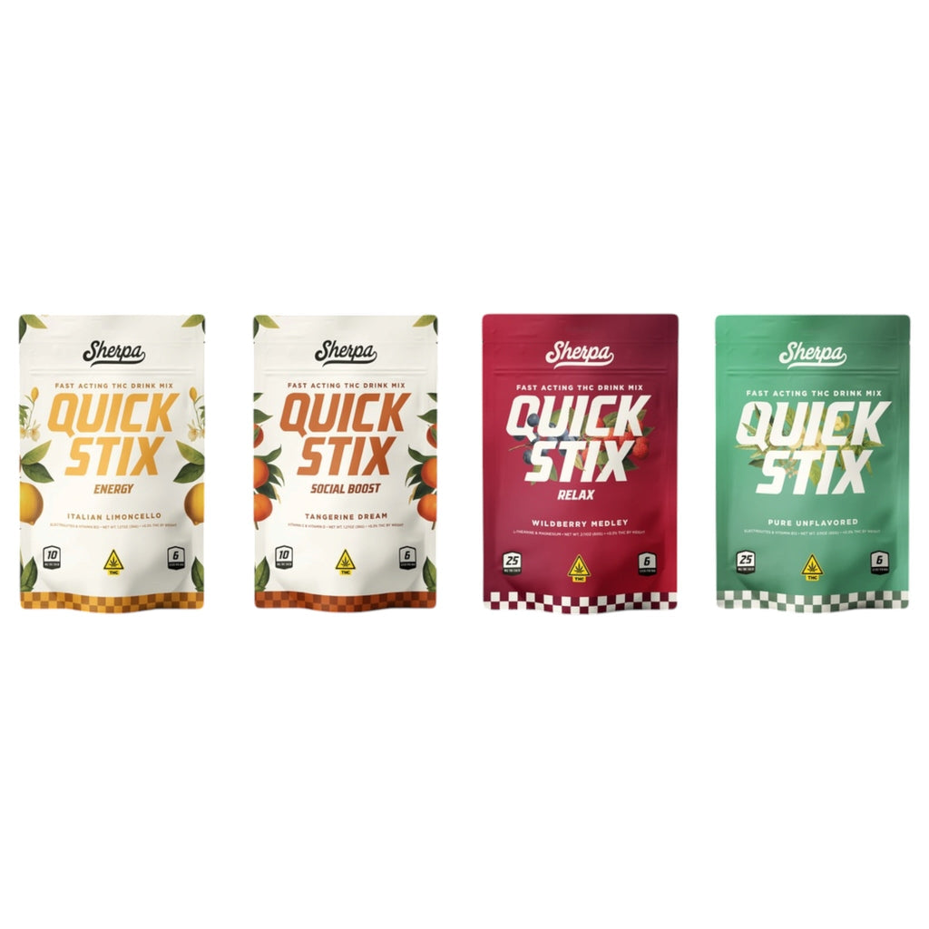 Sherpa Quick Stix Fast Acting THC Drink Mix - 150mg