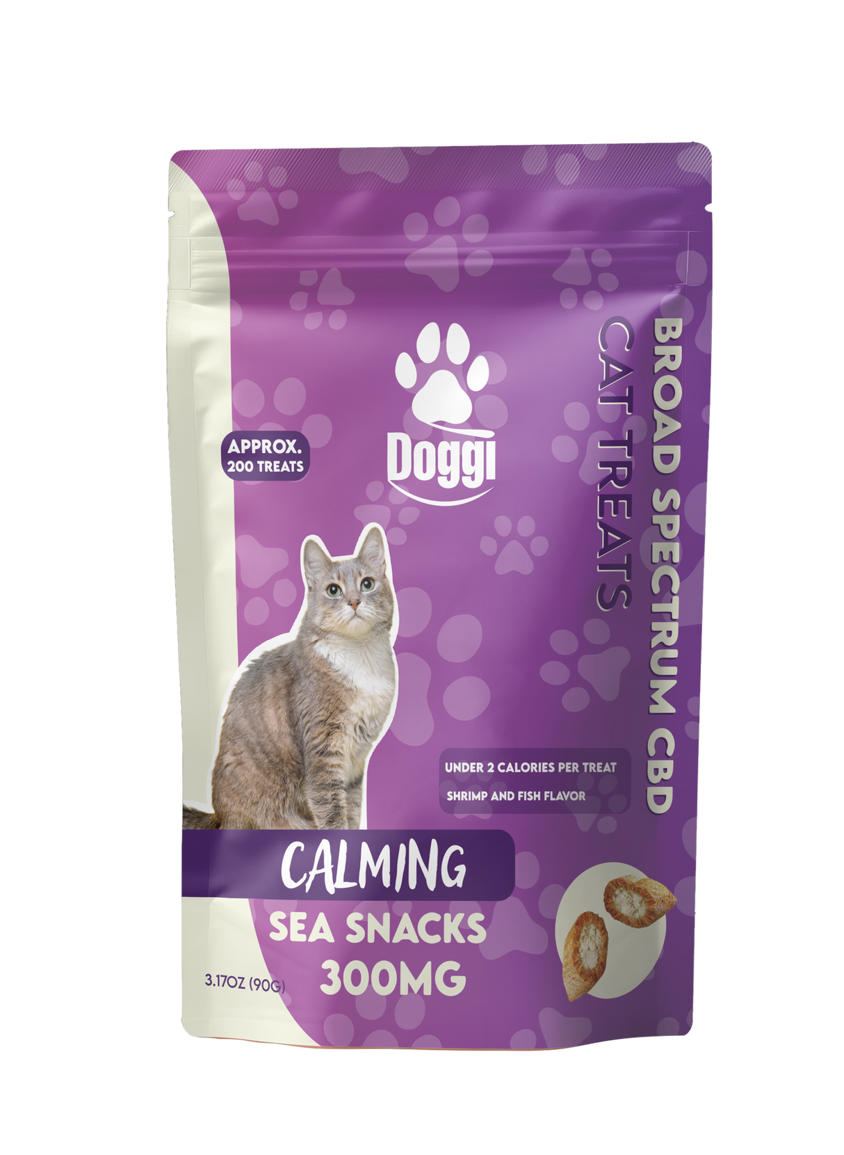 Doggi Broad Spectrum CBD Cat Treats - 300mg